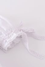 Premium white floral embroidery bloomer set - ARIA KIDS