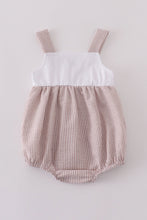 Premium brown cross embroidery bubble - ARIA KIDS