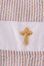 Premium brown cross embroidery jonjon - ARIA KIDS