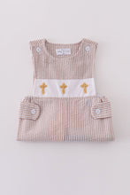 Premium brown cross embroidery jonjon - ARIA KIDS