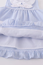 Premium Blue sailboat embroidery bloomer set - ARIA KIDS