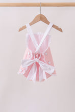 Pink ribbon ruffle bow bubble
