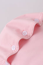 Pink ruffle bow bonnet