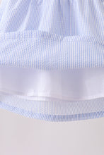 Colorblock ruffle shorts set