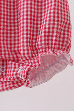 Red watermelon ruffle bubble