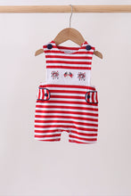 Red stripe flag fireworks embroidery jonjon