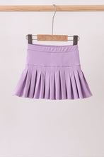 Purple pleated skort