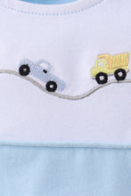 Blue Vehicle Embroidered Bubble - ARIA KIDS