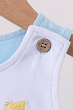 Blue Vehicle Embroidered Bubble - ARIA KIDS