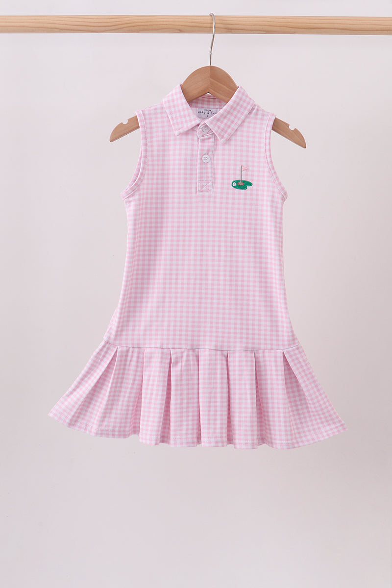 Pink Golf Dress - ARIA KIDS