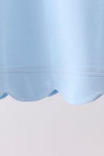 Blue Scalloped Bow Dress - ARIA KIDS