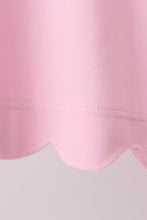 Pink Scalloped Bow Dress - ARIA KIDS