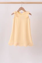 Buttercup Scalloped Bow Dress