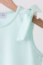 Mint Scalloped Bow Dress - ARIA KIDS