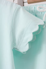 Mint Scalloped Shorts Set - ARIA KIDS