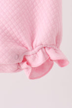 Pink Jack-O-Lantern applique bubble