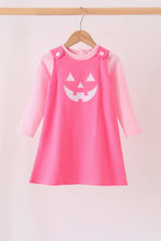 Pink Jack-O-Lantern applique 2pc dress set