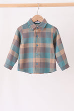 Teal Plaid Button Down Shirt