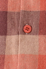 Rust Plaid Button Down Shirt