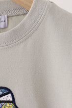 Gray Scarecrow Embroidery Top - ARIA KIDS