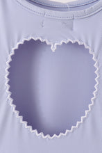 Dusty Blue Scalloped Dress