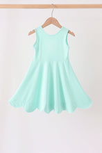 Mint Scalloped Dress