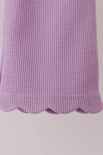 Lavender scalloped pants set