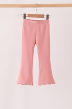 Pink scalloped bell pants