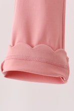 Pink scalloped bell pants