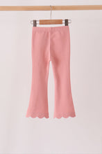 Pink scalloped bell pants