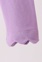 Deep violet scalloped leggings