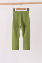 Forest scalloped leggings