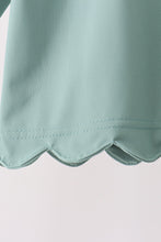 Sage scallped zipper active set