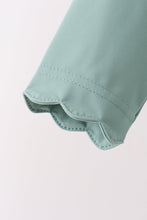 Sage scallped zipper active set