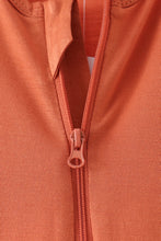 Caramel zipper bamboo romper