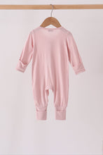 Pink ruffle zipper bamboo romper – view 5