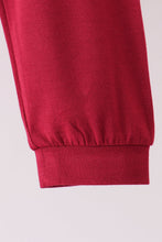 Burgundy bamboo pajama set – view 5