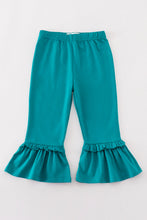 Platinum Green ruffle pants - ARIA KIDS