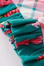 Platinum Pink plaid ruffle soft knitted blanket - ARIA KIDS