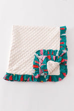 Platinum Pink plaid ruffle soft knitted blanket - ARIA KIDS