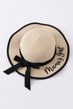 Beige straw hat mommy & me - ARIA KIDS