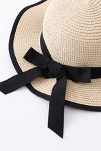 Beige straw hat mommy & me - ARIA KIDS