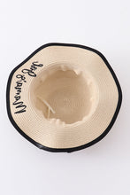 Beige straw hat mommy & me - ARIA KIDS