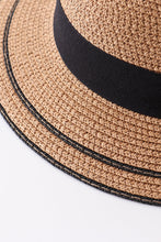 Black bow straw hat mommy&me