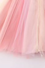 Pink sequins girl tutu dress