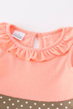 Coral floral print ruffle pocket dress - ARIA KIDS
