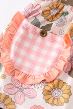 Coral floral print ruffle pocket dress - ARIA KIDS