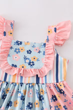 Pink floral print ruffle dress - ARIA KIDS