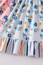 Pink floral print ruffle dress - ARIA KIDS