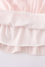 Orange stripe ruffle tiered girl dress - ARIA KIDS